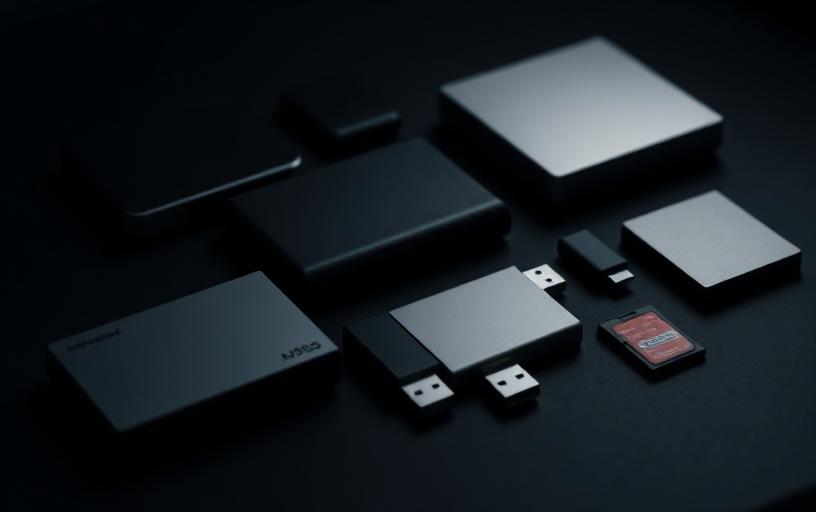 External drives, USB media and memory cards